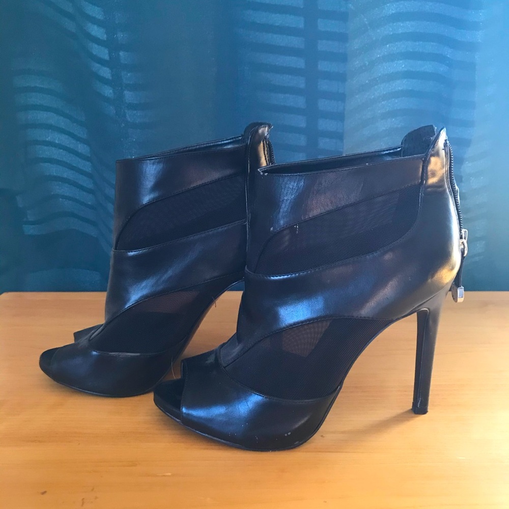 Black edgy heels